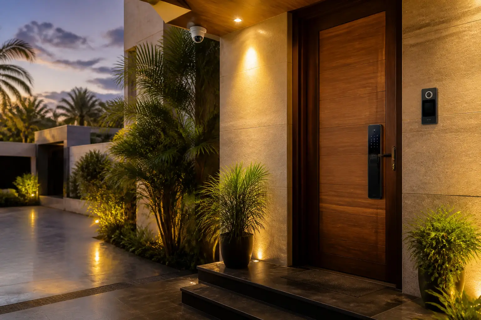 Smart lock and home security automation